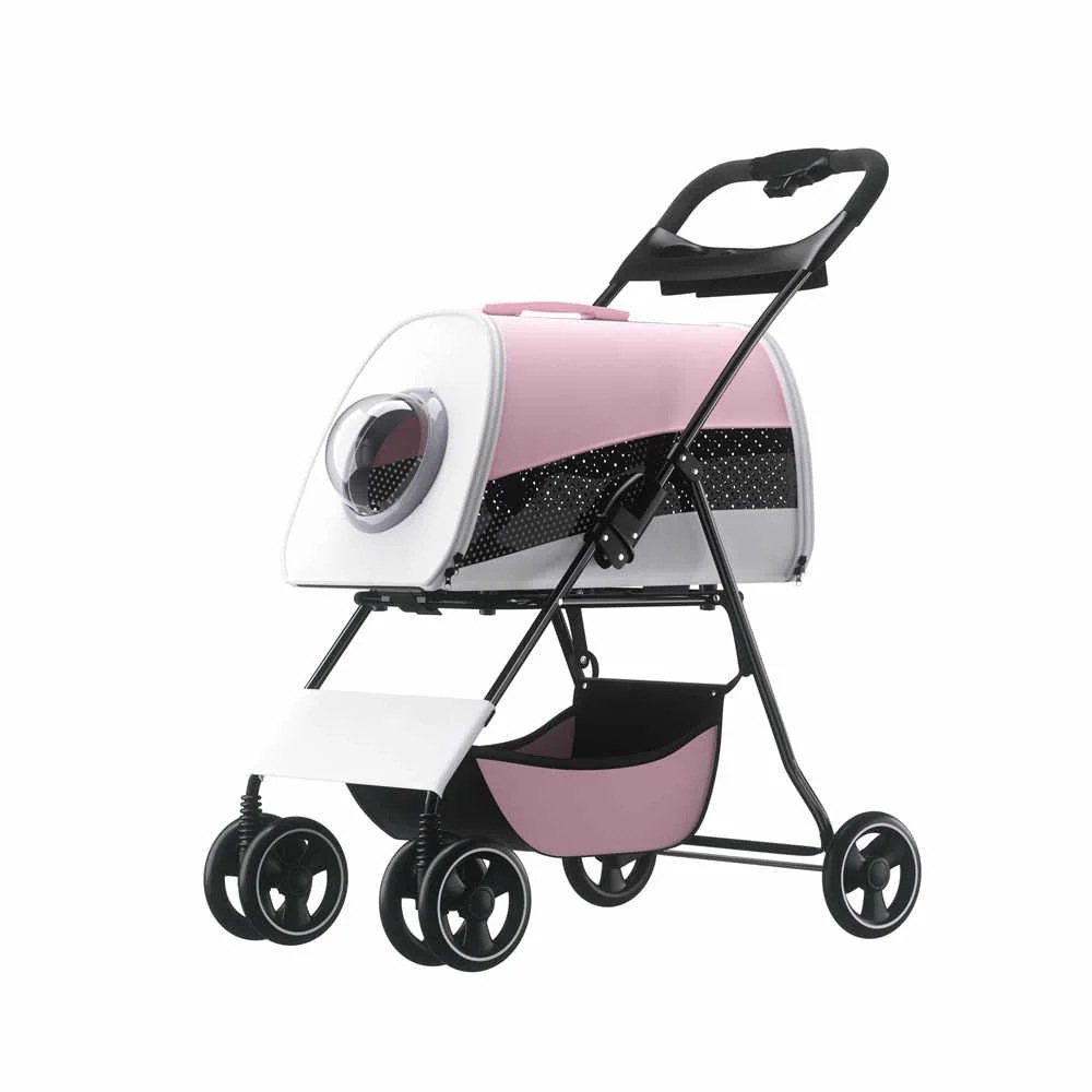 【日本国内出荷3日で配達】3Way折りたたみ分離型ペットバギーペットカート軽量コンパクト多機能ワンタッチ前輪360回転後輪ブレーキ付飛び出し防止猫犬用ベビーカー猫犬兼用小型犬中型犬外出散歩DJYC06