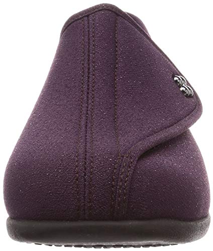 [快歩主義] 介護シューズ 軽量 転倒予防 リハビリ 幅広3E KHS L011 レディース パープルラメ 25.0 cm 3E