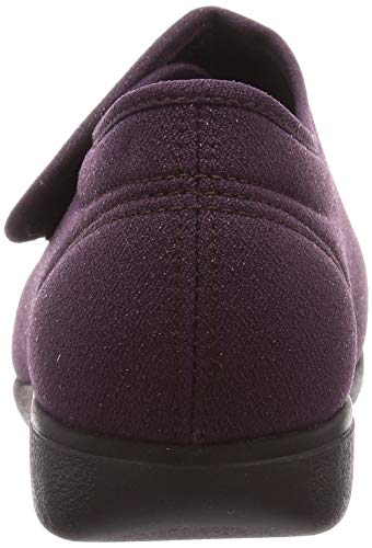 [快歩主義] 介護シューズ 軽量 転倒予防 リハビリ 幅広3E KHS L011 レディース パープルラメ 25.0 cm 3E