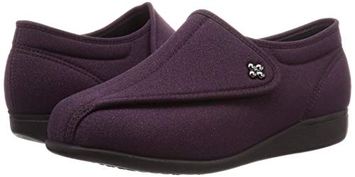 [快歩主義] 介護シューズ 軽量 転倒予防 リハビリ 幅広3E KHS L011 レディース パープルラメ 25.0 cm 3E