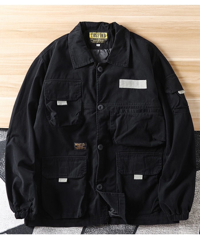 メンズ ジャケット 長袖 ゆったり 秋服 大きいサイズ アウター ポケット 韓国ファッション ストリート系ファッション アウター 長袖 ポケット付き ジャンパー ストリート系 春 秋