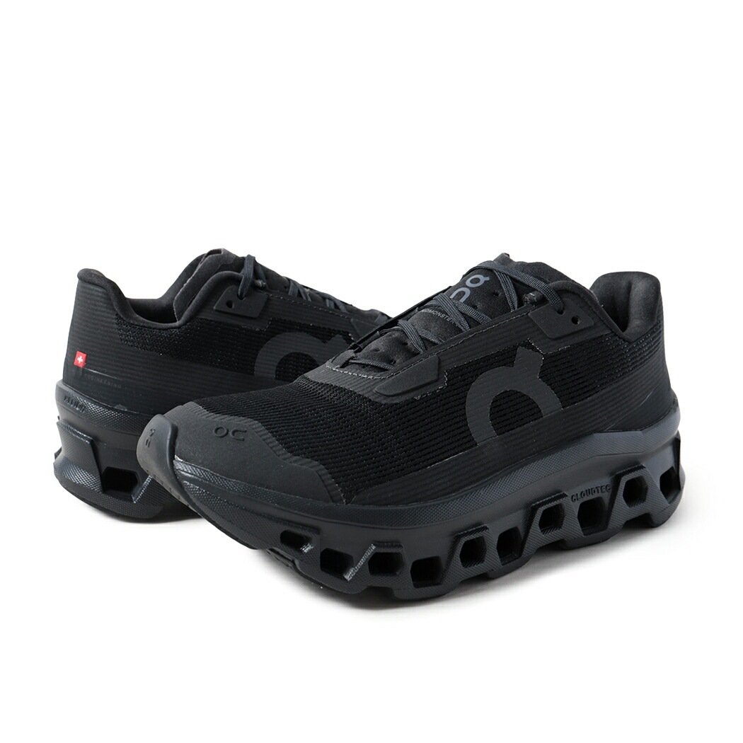 On オン クラウド モンスター ヴォイド スニーカー Cloudmonster Void BLACK ( ブラック 黒 レディース 3WF10491043 ) On オン クラウド モンスター ヴォイド スニーカー Cloudmonster Void BLACK ( ブラック 黒 レディース 3WF10491043 )