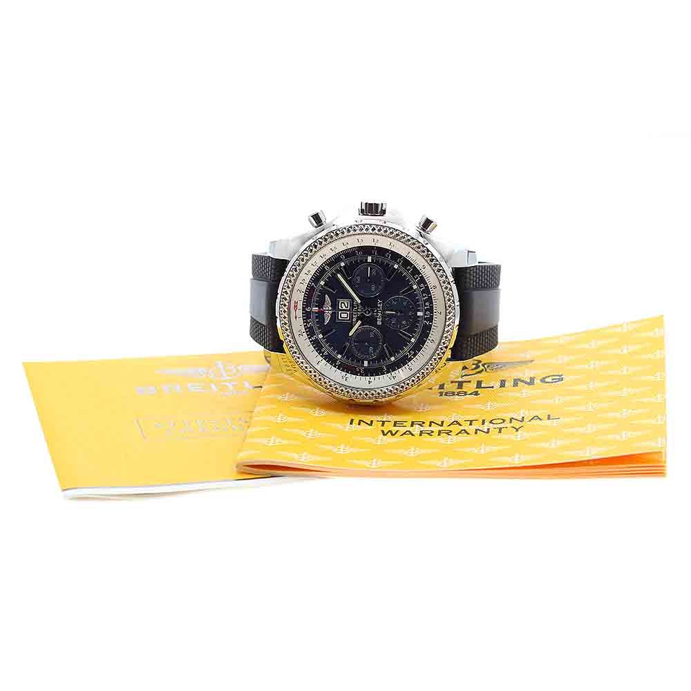 ブライトリング BREITLING A44362 ベントレー 6.75 クロノグラフ 自動巻き メンズ 保証書付き_877049【中古】 ブライトリング BREITLING A44362 ベントレー 6.75 クロノグラフ 自動巻き メンズ 保証書付き_877049【中古】