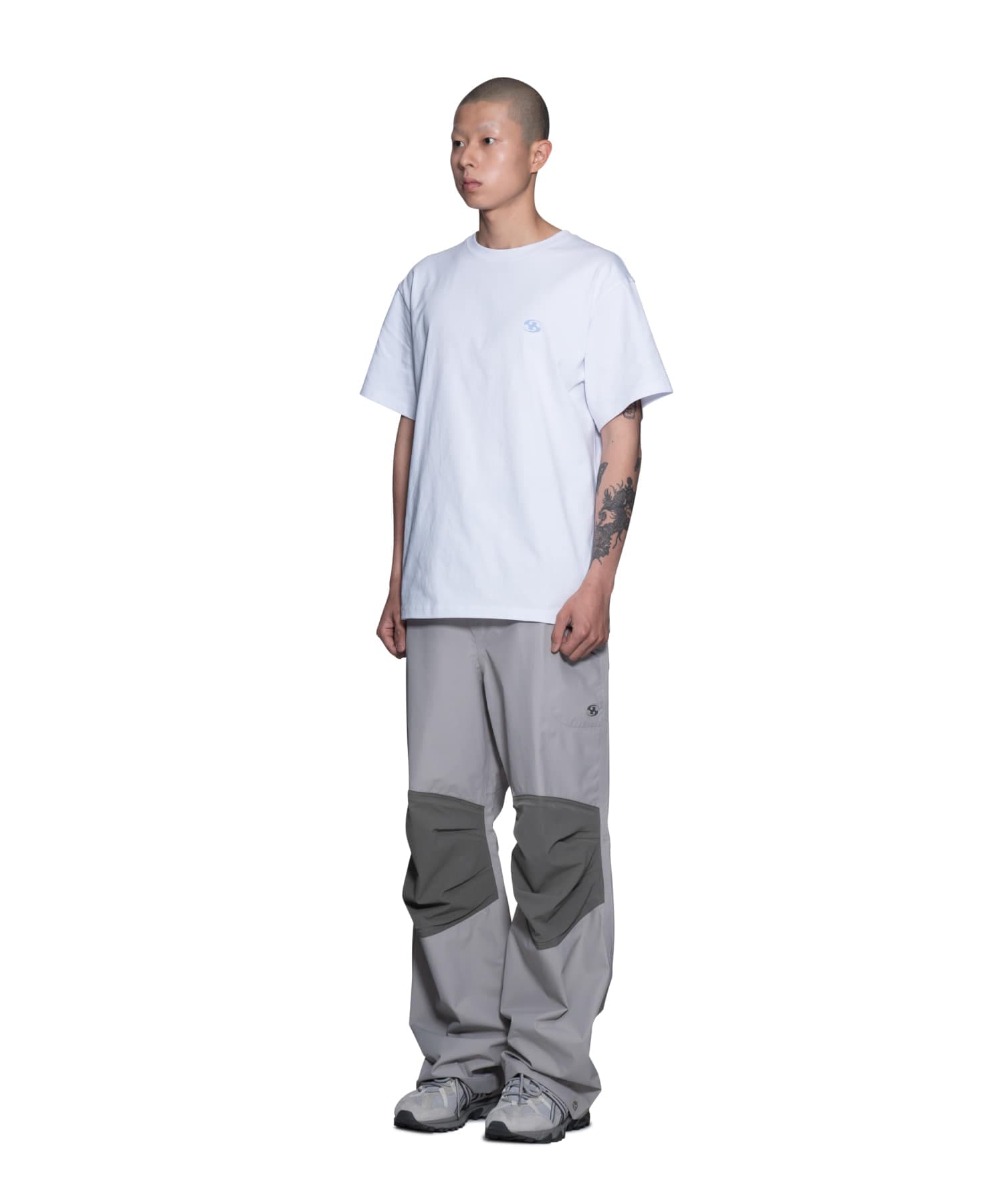 【SANSANGEAR】 23SS SANSAN KOESY SLASH LOGO T-SHIRT : WHITE