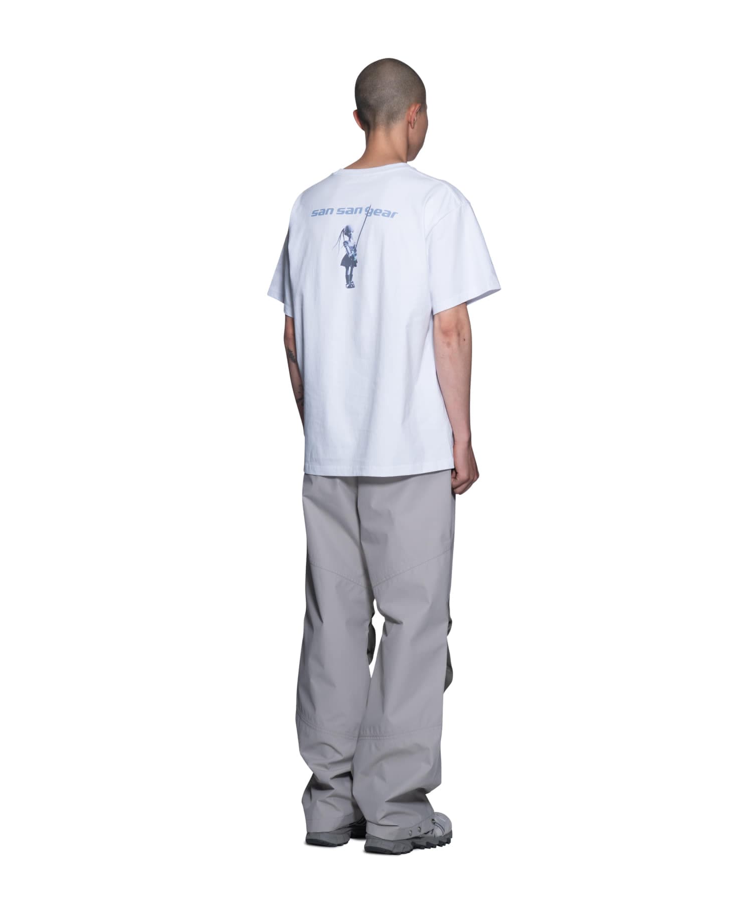 【SANSANGEAR】 23SS SANSAN KOESY SLASH LOGO T-SHIRT : WHITE