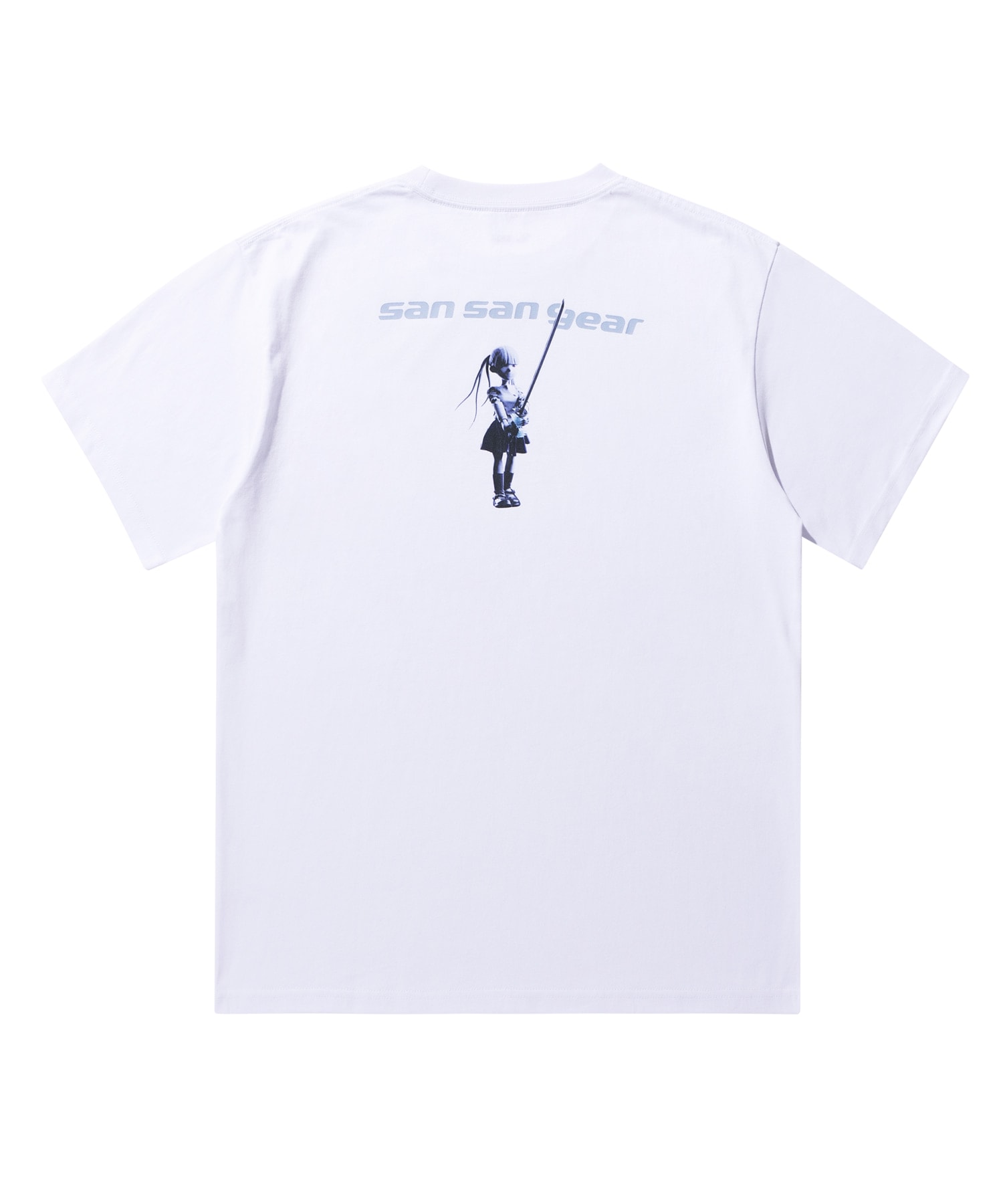 【SANSANGEAR】 23SS SANSAN KOESY SLASH LOGO T-SHIRT : WHITE