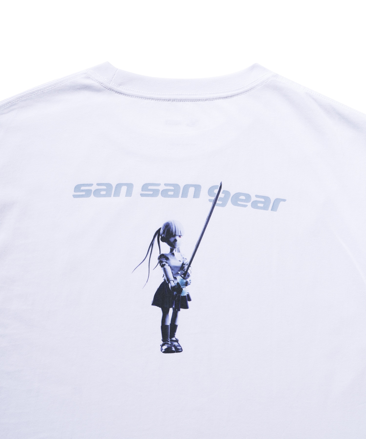 【SANSANGEAR】 23SS SANSAN KOESY SLASH LOGO T-SHIRT : WHITE