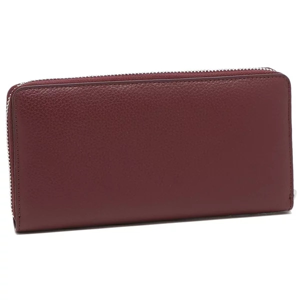 長財布 グレインレザー ラウンドファスナー レッド レディース 51050022 L001J I411