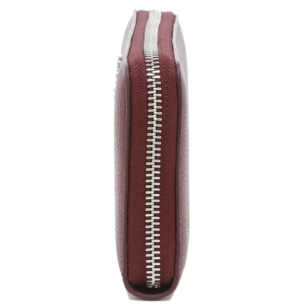 長財布 グレインレザー ラウンドファスナー レッド レディース 51050022 L001J I411