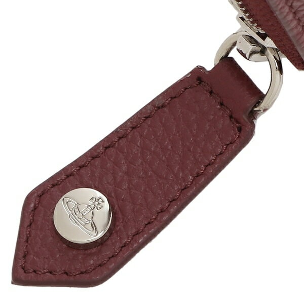 長財布 グレインレザー ラウンドファスナー レッド レディース 51050022 L001J I411