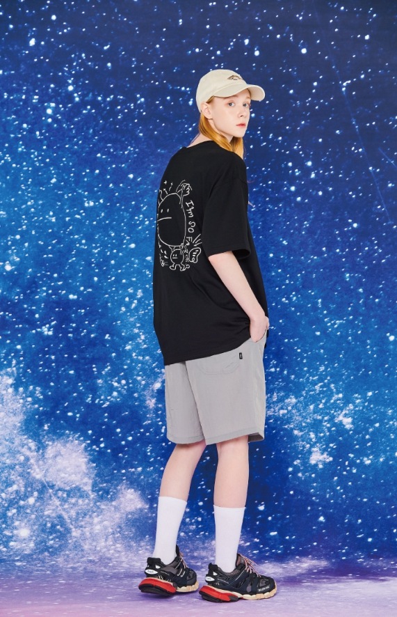 CPGN STUDIO】 Run Smile Embroidery Short Sleeve Tシャツ
