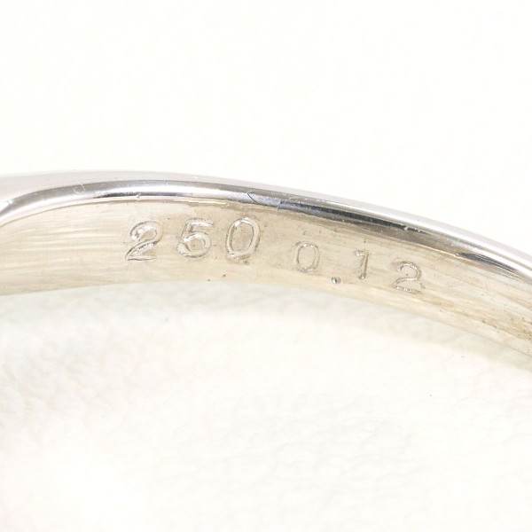 PT900 プラチナ リング 16.5号 ピンクトルマリン 2.50 ダイヤ 0.12 中古 PT900 プラチナ リング 16.5号 ピンクトルマリン 2.50 ダイヤ 0.12 中古