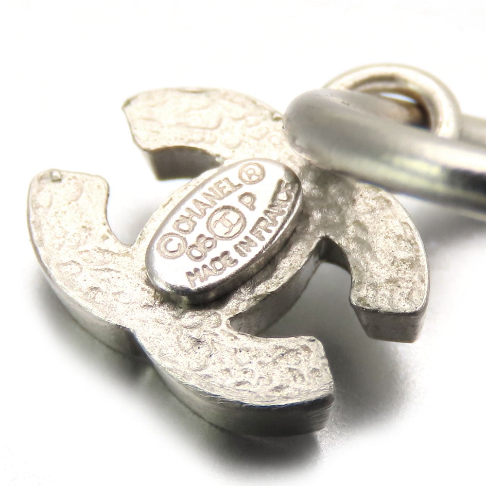 中古 ピアス ココマーク メタル ホワイト シルバー金具 アクセサリー メッキ ハーフループ 06P レディース 女性 中古 ピアス ココマーク メタル ホワイト シルバー金具 アクセサリー メッキ ハーフループ 06P レディース 女性