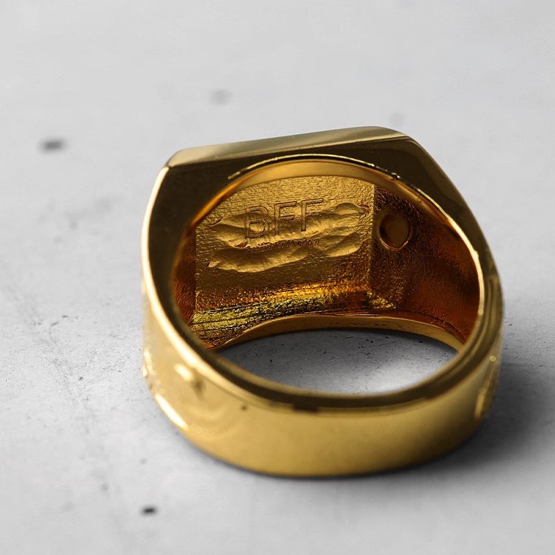 BFF 印台リング ヤシの木 [bffr009-g-l]