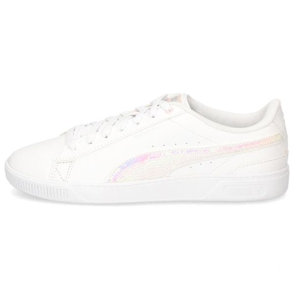 プーマ PUMA レディース スニーカー ビッキー V3 ウィンター ワンダーランド 392489 01 02 ホワイト ブラック ローカット カジュアルシューズ 靴 光沢感