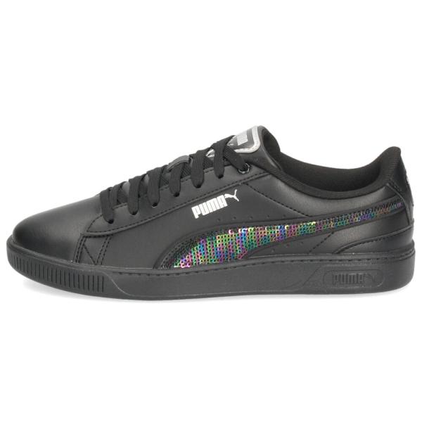 プーマ PUMA レディース スニーカー ビッキー V3 ウィンター ワンダーランド 392489 01 02 ホワイト ブラック ローカット カジュアルシューズ 靴 光沢感