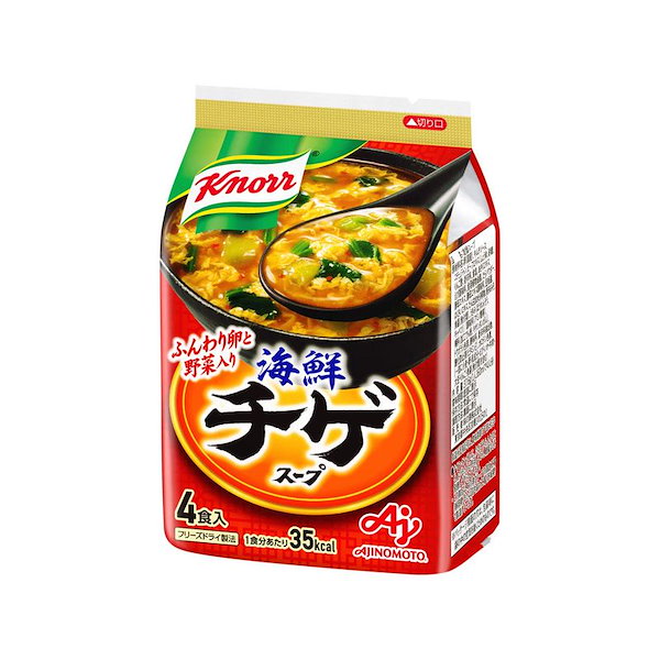 海鮮チゲスープ　袋　クノール　Qoo10]　4食入