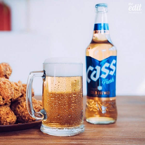 [OB] CASS カス瓶ビール /1箱(500ml12本)カスビール 韓国お酒　韓国ビール