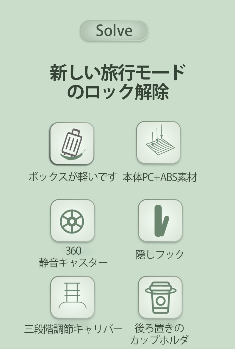 キャリーケース スーツケース スーツケース防水カバー 機内持ち込み 多機能カップホルダー付き 短途旅行 ins人気
