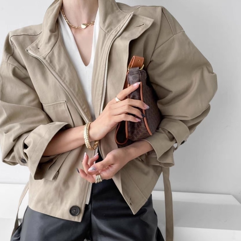 ショートジャケット プルオーバー ショート丈 ドロスト ショートトレンチ バックコンシャス 黒 ブラック 白 ホワイト ベージュ 韓国 オルチャン レディース スタンドカラー ギャザー ショートジャケット プルオーバー ショート丈 ドロスト ショートトレンチ バックコンシャス 黒 ブラック 白 ホワイト ベージュ 韓国 オルチャン レディース スタンドカラー ギャザー