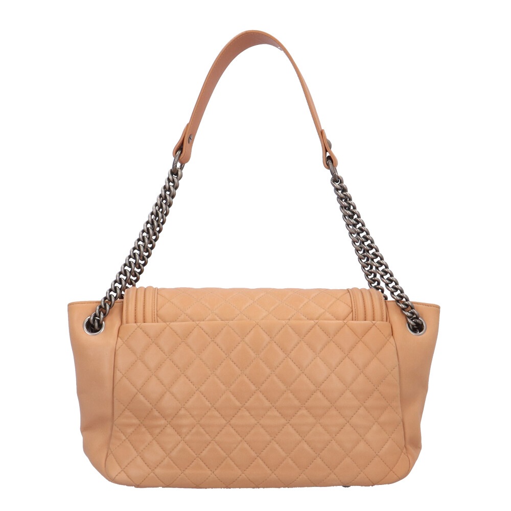 シャネル ボーイシャネル ショルダーバッグ レザー ベージュ CHANEL 中古 シャネル ボーイシャネル ショルダーバッグ レザー ベージュ CHANEL 中古