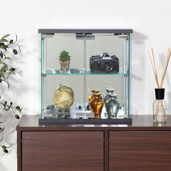 卓上ガラス コレクションケース 幅42.5cm ディスプレイガラスケース リビング コレクションケース 強化ガラス 飾り棚 卓上ガラス コレクションケース 幅42.5cm ディスプレイガラスケース リビング コレクションケース 強化ガラス 飾り棚