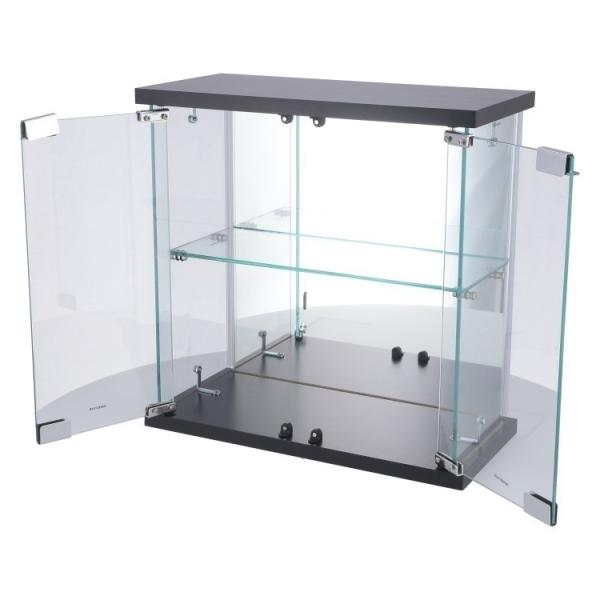 卓上ガラス コレクションケース 幅42.5cm ディスプレイガラスケース リビング コレクションケース 強化ガラス 飾り棚 卓上ガラス コレクションケース 幅42.5cm ディスプレイガラスケース リビング コレクションケース 強化ガラス 飾り棚