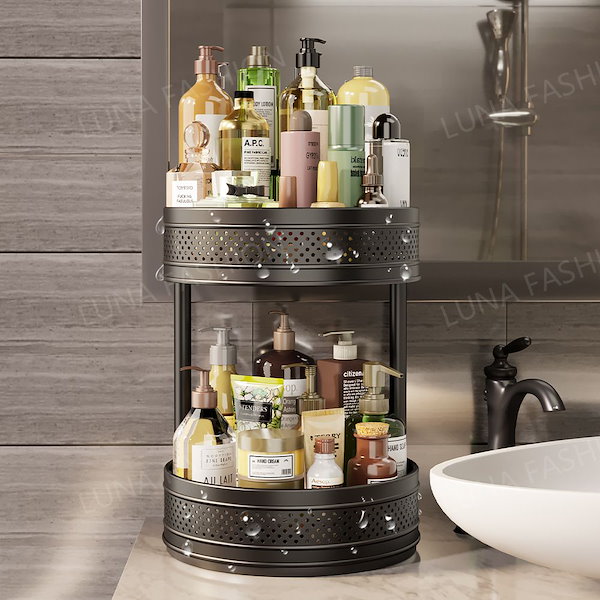 Qoo10] スパイスラック 回転 おしゃれ 調味料ラ