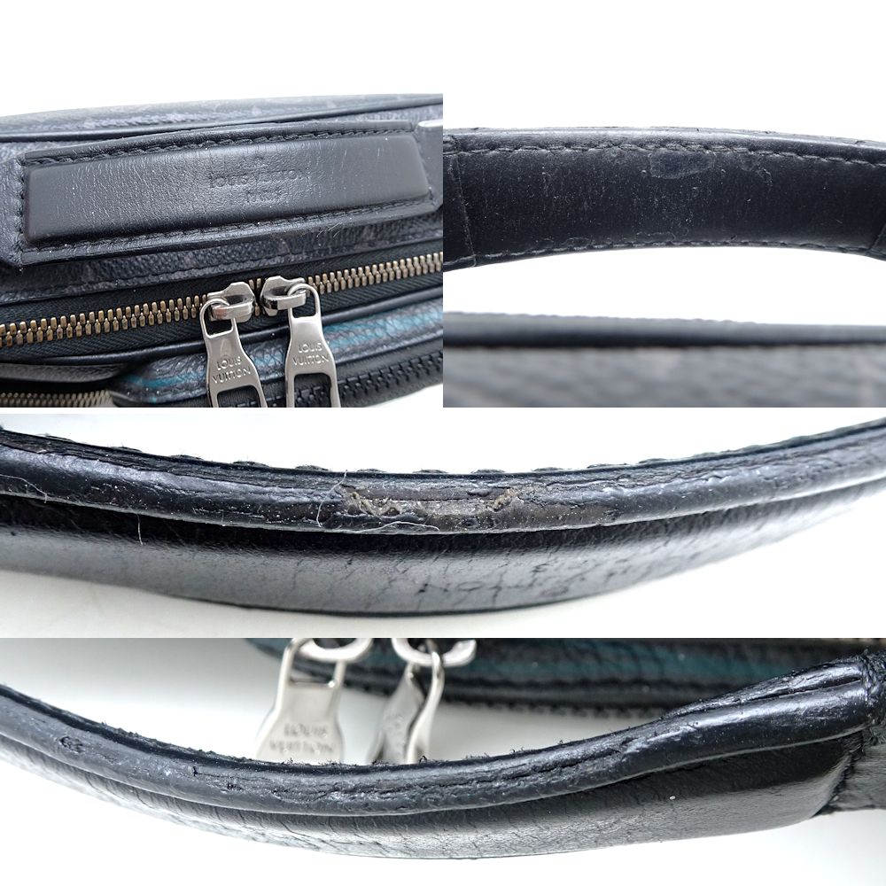 メッセンジャーマルチポケット M45457 ショルダーバッグ モノグラム パッチワーク ブラック/351336【中古】