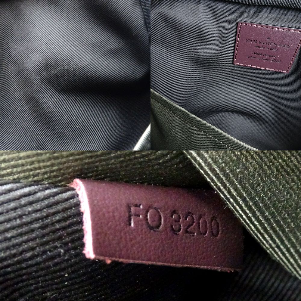 メッセンジャーマルチポケット M45457 ショルダーバッグ モノグラム パッチワーク ブラック/351336【中古】