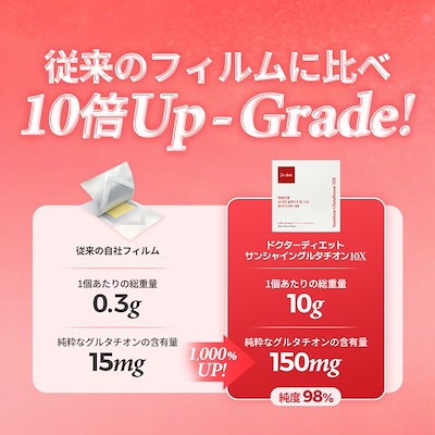 Qoo10] ドクターディエット 美白 サンシャイン10xグルタチオン サ