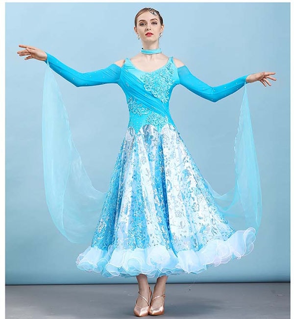 社交ダンス スタンダード ドレス レッスンウェア 競技用ドレス 発表会
