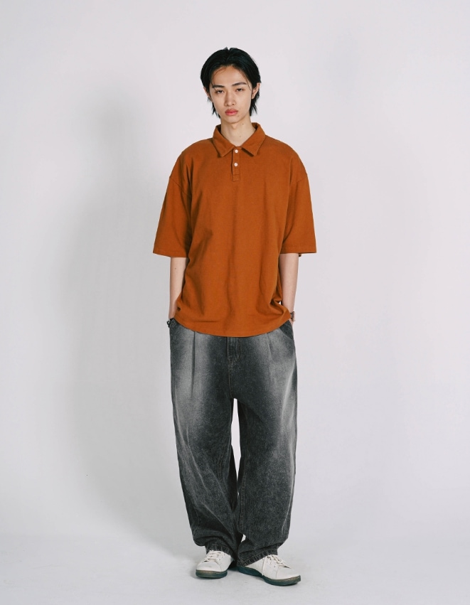 【JEMUT】★送料・関税込★Shade Washing Wide denim Pants JEMUT] Shade Washing Wide Denim Pants デニム・ジーンズ