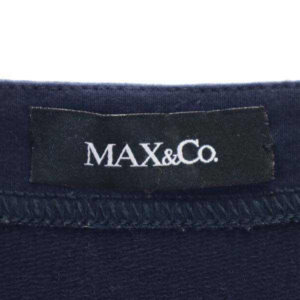 マックスアンドコー 7分袖 ワンピース 38 紺 MAX&CO レディース
