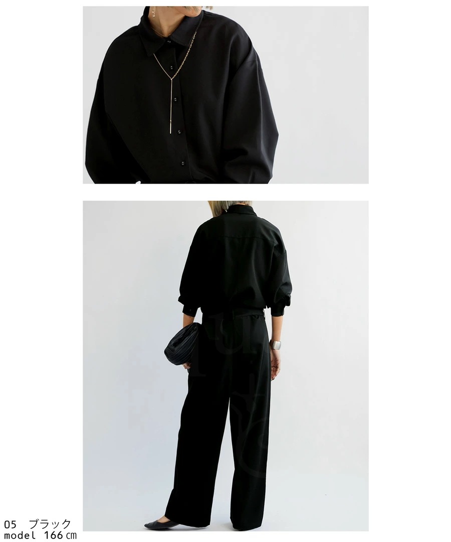 オールインワン レディース ボトムス 長袖 無地 送料無料・メール便不可【251B】 few オールインワン レディース ボトムス 長袖 無地 送料無料・メール便不可【251B】 few