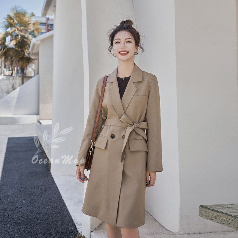 スプリングコート トレンチコート レディース コート 長袖 ジャケット キレイめ 春秋物 秋服 裏地付き 薄手 ロングカーディガン 春 アウター 無地 大きいサイズ ミディアム丈 おしゃれ 20代 3