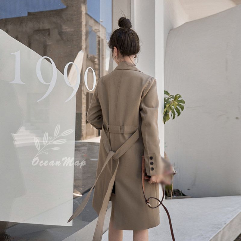 スプリングコート トレンチコート レディース コート 長袖 ジャケット キレイめ 春秋物 秋服 裏地付き 薄手 ロングカーディガン 春 アウター 無地 大きいサイズ ミディアム丈 おしゃれ 20代 3