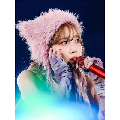 Qoo10] IU李知恩コンサート星の猫耳ニット帽可愛 : バッグ・雑貨