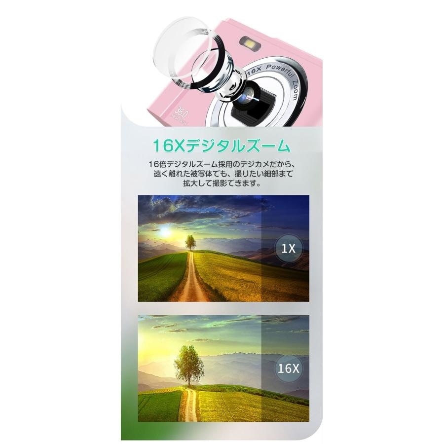 2024新品 デジカメ デジタルカメラ 小型 4400万画素 高画質 1080P録画 16倍ズーム 2.4インチIPS画面 自撮り可 電子手振れ補正 電子手振れ補正 多機能 2024新品 デジカメ デジタルカメラ 小型 4400万画素 高画質 1080P録画 16倍ズーム 2.4インチIPS画面 自撮り可 電子手振れ補正 電子手振れ補正 多機能