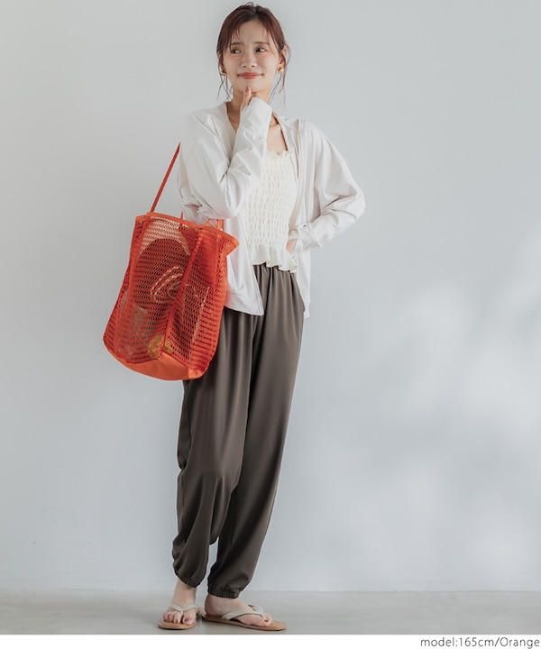Qoo10 coca メッシュトートバッグ 飾りなし トートバ