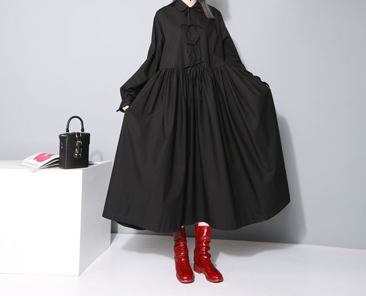 ドレス 袖あり ゆったり プルオーバー きれいめ 2022 大人 上品 お洒落 かっこいい 大人女子 こなれ感 クール モード系 モダン 主役級 存在感 抜け感 オールマッチ ハイエンド ニッチ