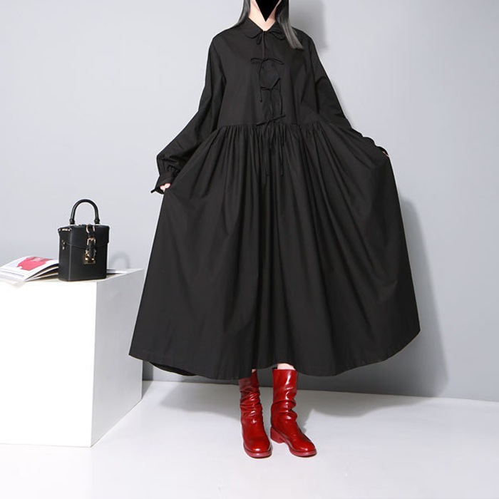 ドレス 袖あり ゆったり プルオーバー きれいめ 2022 大人 上品 お洒落 かっこいい 大人女子 こなれ感 クール モード系 モダン 主役級 存在感 抜け感 オールマッチ ハイエンド ニッチ