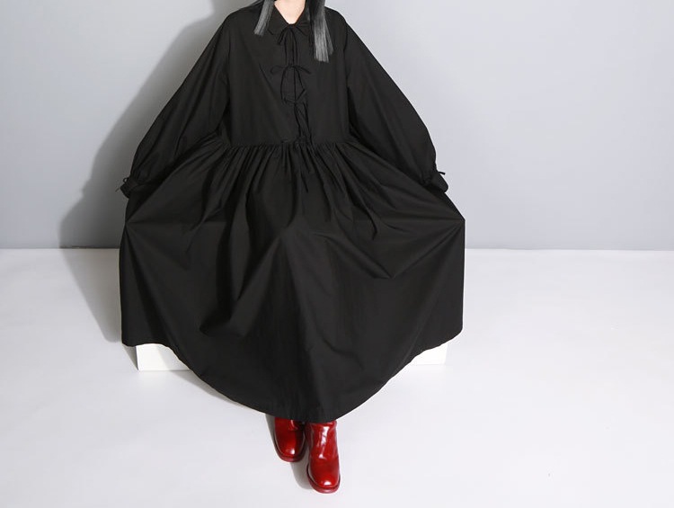 ドレス 袖あり ゆったり プルオーバー きれいめ 2022 大人 上品 お洒落 かっこいい 大人女子 こなれ感 クール モード系 モダン 主役級 存在感 抜け感 オールマッチ ハイエンド ニッチ