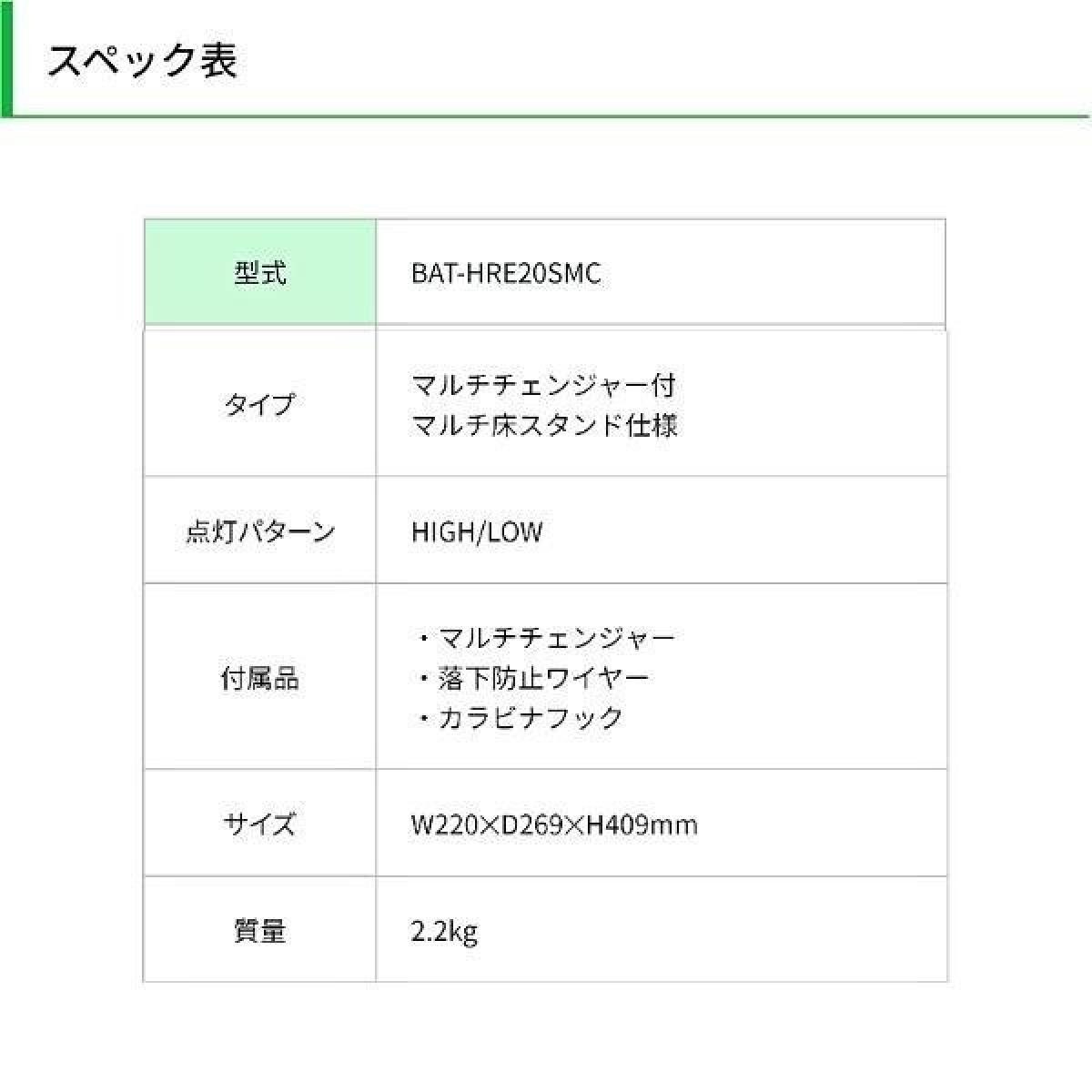 【お取り寄せ】投光器 ライト 照明 明るい BAT-HRE20SMC 20W マルチチェンジャー付 29831 着脱式ハンガーチャージライト 屋内用 日動工業 LED 【お取り寄せ】投光器 ライト 照明 明るい BAT-HRE20SMC 20W マルチチェンジャー付 29831 着脱式ハンガーチャージライト 屋内用 日動工業 LED