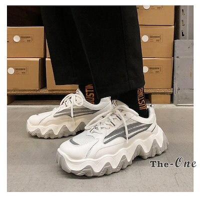 ダッドスニーカー 厚底スニーカー ボリューム 厚底 光る 韓国ファッション 靴 白2024 ダッドスニーカー 厚底スニーカー ボリューム 厚底 光る 韓国ファッション 靴 白2024