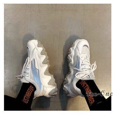 ダッドスニーカー 厚底スニーカー ボリューム 厚底 光る 韓国ファッション 靴 白2024 ダッドスニーカー 厚底スニーカー ボリューム 厚底 光る 韓国ファッション 靴 白2024