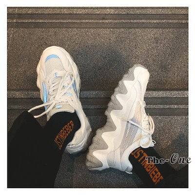 ダッドスニーカー 厚底スニーカー ボリューム 厚底 光る 韓国ファッション 靴 白2024 ダッドスニーカー 厚底スニーカー ボリューム 厚底 光る 韓国ファッション 靴 白2024