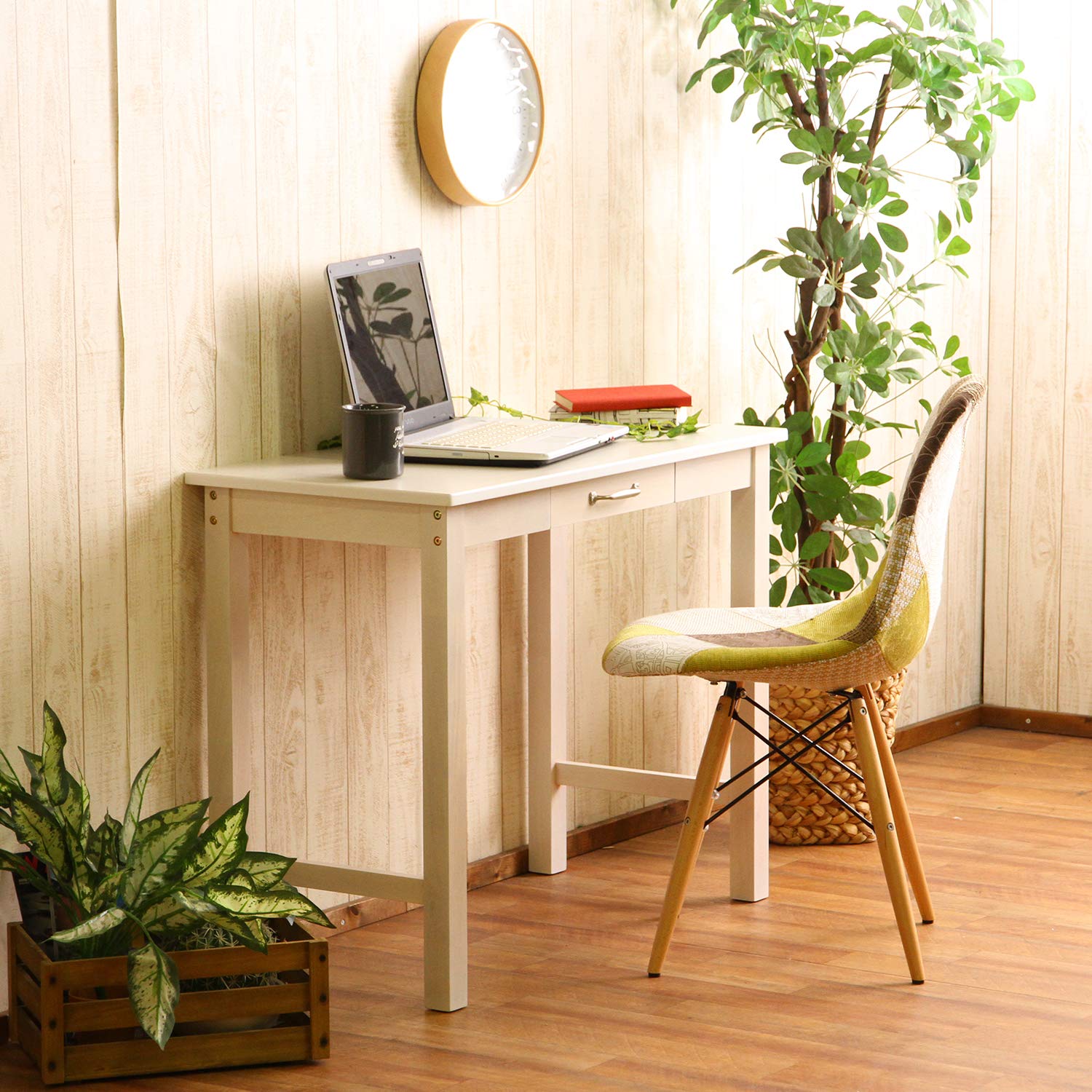 木製テーブル　90×45 ホワイトウォッシュ 木製テーブル 90×45 ホワイトウォッシュ 木製テーブル 90×45 WW