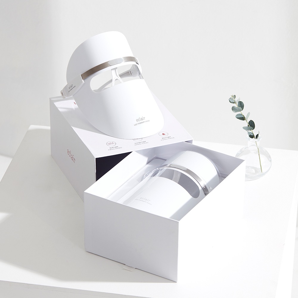 [韓国] eclair LEDマスク トーンアップ 弾力管理 スキンケア 美容デバイス エイジングケア コラーゲン生成 肌のトーン改善 プレミアム ゴールド仕上げ 3色