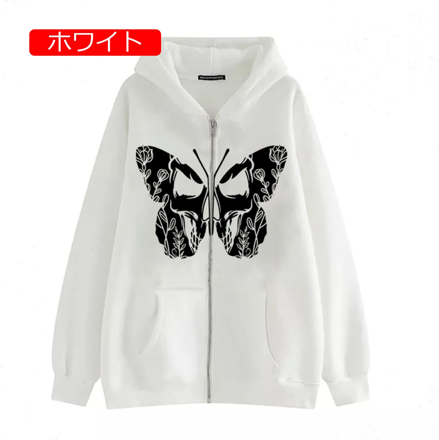 パーカー 秋服 メンズ ジップアップパーカー クールゴス バタフライ柄 オーバーサイズ トレーナー スウェット コート ゴシックパンク トップス かっこいい ヒップホップ ビッグ シルエット パーカー 秋服 メンズ ジップアップパーカー クールゴス バタフライ柄 オーバーサイズ トレーナー スウェット コート ゴシックパンク トップス かっこいい ヒップホップ ビッグ シルエット